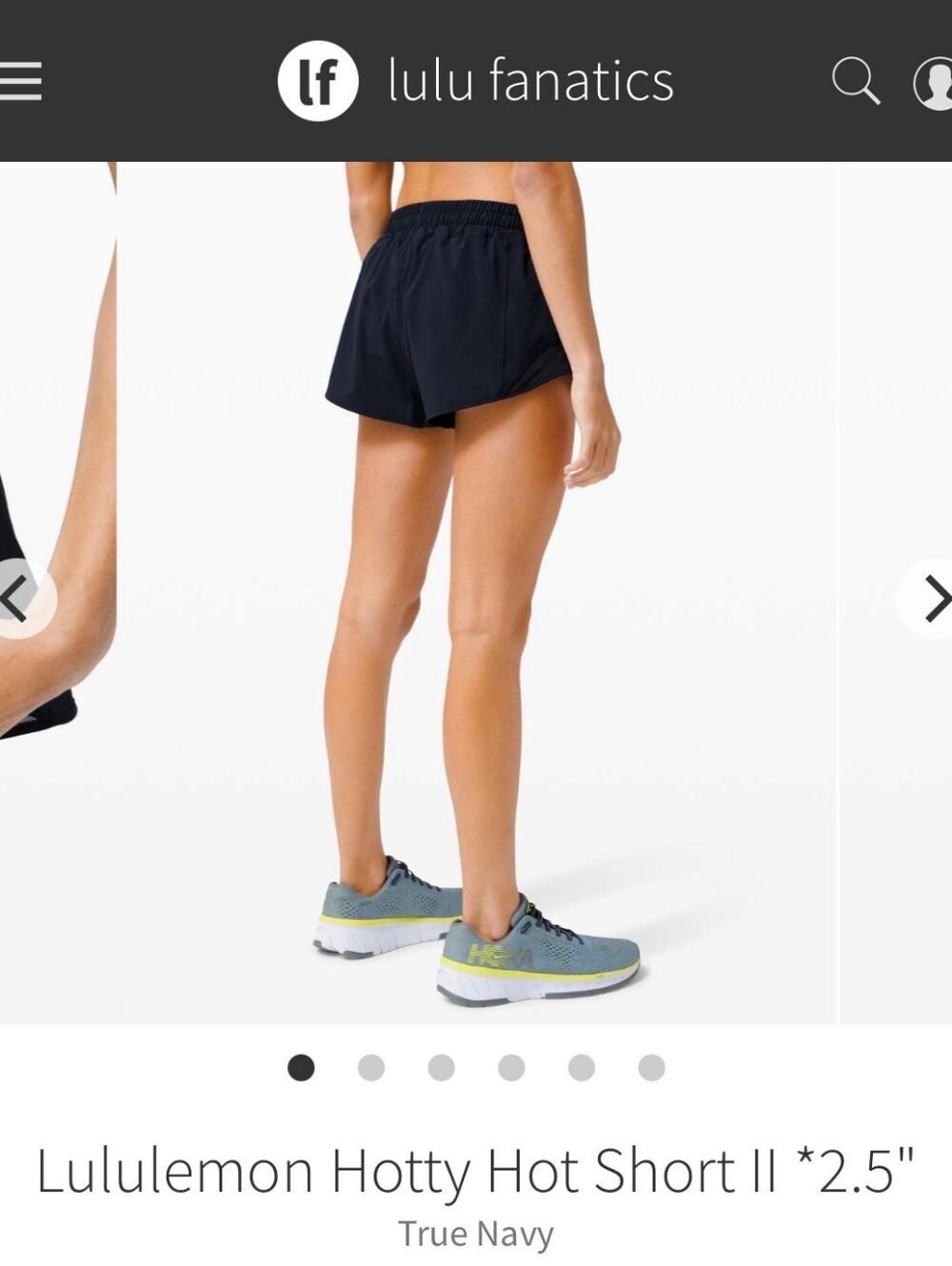 lululemon athletica Hotty Hot Shorts 2.5" True Navy 12